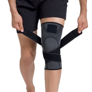(bộ 2 cái) Bó gối có dây quấn trợ lực vải dệt kim 3D thoáng khí, Đai Quấn Bảo Vệ Đầu Gối