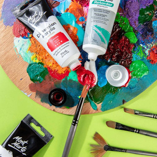 MONT MARTE - Dung môi pha màu Acrylic / Medium tạo hiệu ứng cho màu Sản phẩm bổ trợ Màu Acrylic vẽ giày, áo, vải, gốm sứ