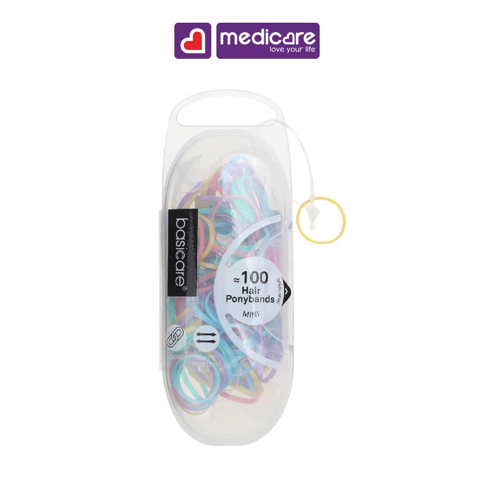 Dây thun cột tóc BASICARE pastel