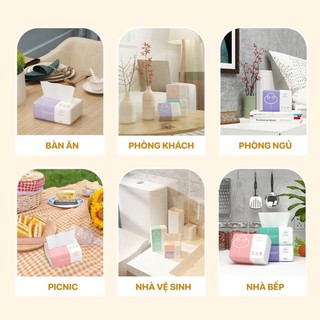 Thùng  Giấy ăn Top Gia gấu trúc, thùng giấy ăn rút  cao cấp Top Gia