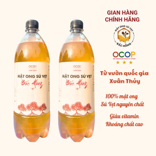 Mật ong sú vẹt Bắc Hồng 1000ml chai nhựa - Từ rừng ngập mặn, vườn quốc gia Xuân Thủy