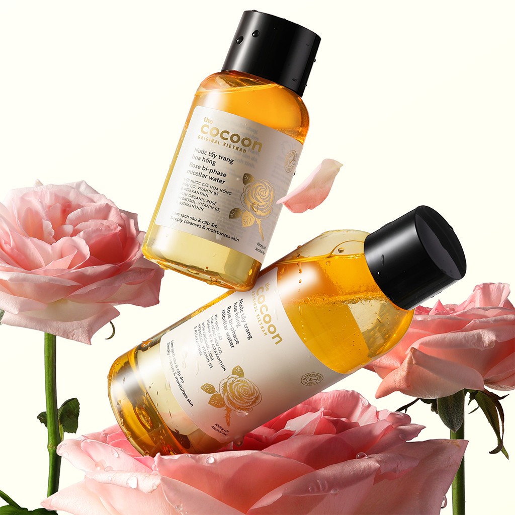 HÀNG TẶNG KHÔNG BÁN - Nước tẩy trang hoa hồng Cocoon tẩy sạch makeup & cấp ẩm 140ml