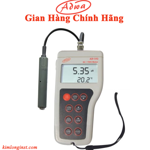 Máy đo Ec/Tds/Nhiệt độ Model: AD332, thương hiệu: Adwa, Hãng: Adwa ...