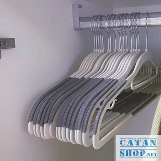 Móc phơi quần áo chống trượt xoay 360 độ, combo 10 Móc treo đồ nhựa cao cấp chịu lực đa năng