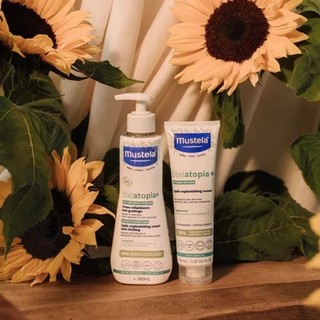 Kem dưỡng da toàn thân cho da chàm thể tạng Mustela STELATOPIA+ LIPID-REPLENIISHING 150ML