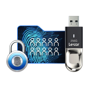 USB bảo mật vân tay Lexar F35 Pro Chuẩn 3.2 64GB/ 128GB, Tốc độ 400Mb/s cho PC/ Mac, BH 3 năm