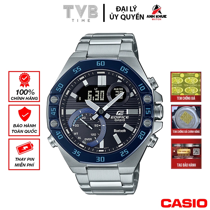 Đồng hồ nam dây kim loại Casio Edifice chính hãng ECB-10DB-1BDF (48mm ...
