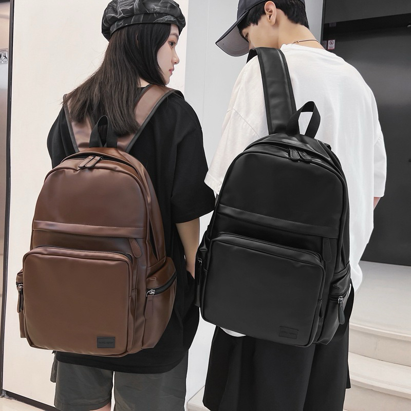 Balo Da PU Thời Trang Phong Cách Mới Mẻ Có Ngăn Laptop Riêng 15.6Inch – Balo Da Đi Làm, Đi Học Bealux_Da mới__