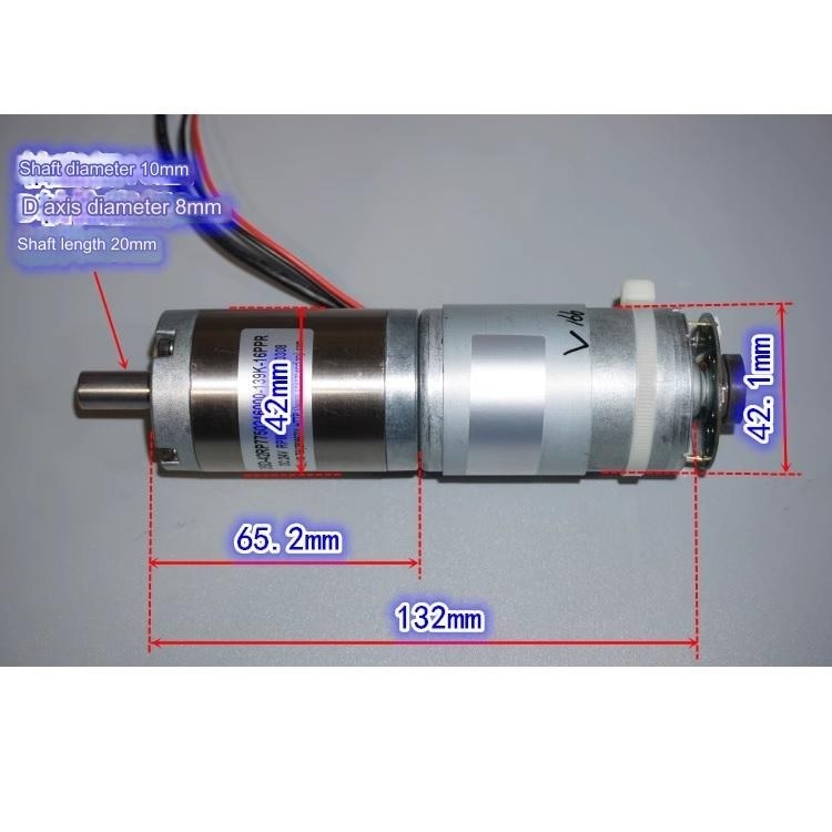 Động cơ giảm tốc 775 kèm encoder 12-24V 42 vòng/phút (Trục 10mm ...