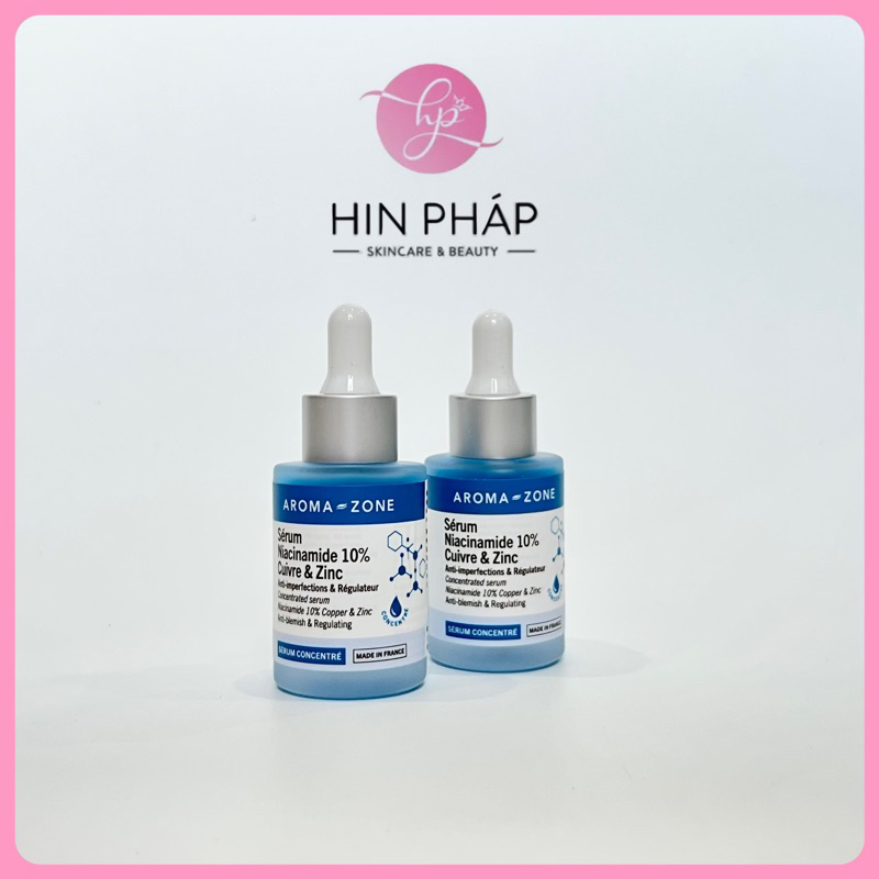 Tinh chất Serum Aroma zone NIACINAMIDE 10, CUIVRE & ZINC 30ml Shopee