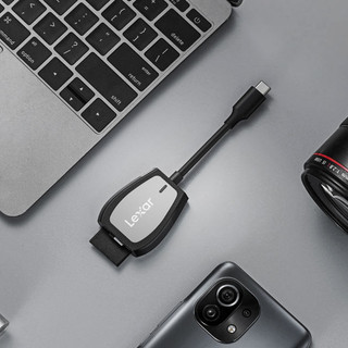 Đầu đọc thẻ nhớ 2 khe cắm Lexar RW470 Dual-Slot SD/ MicroSD USB 3.2 Type-C, tốc độ 312Mb/s, BH 2 năm