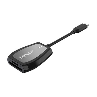 Đầu đọc thẻ nhớ 2 khe cắm Lexar RW470 Dual-Slot SD/ MicroSD USB 3.2 Type-C, tốc độ 312Mb/s, BH 2 năm
