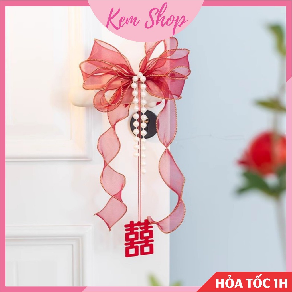 Cuộn ruy băng voan lụa viền sóng bản 4cm dài 9m trang trí buộc nơ, gói quà - Kem Shop K367