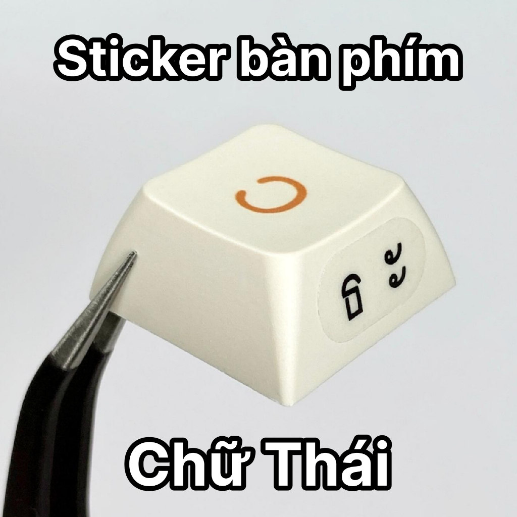 Sticker miếng dán bàn phím chữ tiếng Thái trong suốt | Shopee Việt Nam