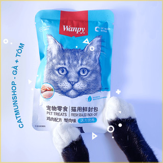 [CHÍNH HÃNG] COMBO 20 & 10 gói pate mèo WANPY và 5 gói Mix vị mỗi gói 80g thức ăn ướt cho mèo - PET HUB