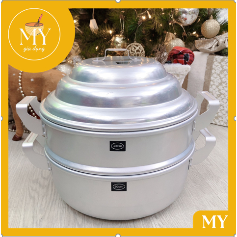 Xửng hấp Xôi -Nồi hấp nhôm Thanh Hiền - Kim Sang 22cm đên 46cm - không kèm vỉ - xửng Hấp bánh bao