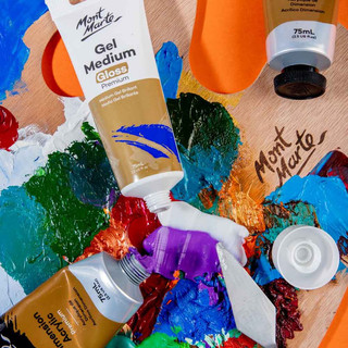 MONT MARTE - Dung môi pha màu Acrylic / Medium tạo hiệu ứng cho màu Sản phẩm bổ trợ Màu Acrylic vẽ giày, áo, vải, gốm sứ