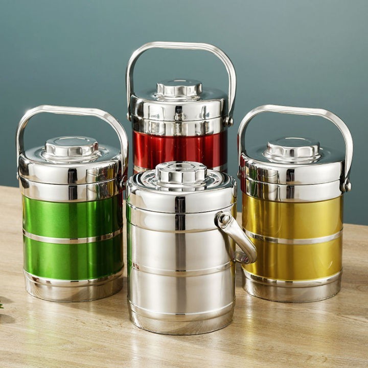 Cà Mèn Giữ Nhiệt Inox 3 Tầng 1.3L - Cặp Lồng Đựng Cơm Cháo Phở Giữ ...