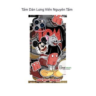 Tấm dán Skin Mặt Sau Tom Jerry MS02 FULL VIỀN 15 pro max , 14 pro max , 13 pro max , 12 pro max , 11 pro max - FukiShop