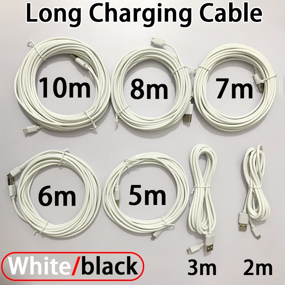 Dây Cáp Sạc Micro USB Dài 1M / 2M / 3M / 5M / 6M / 7M / 8M / 10M Chuyên ...