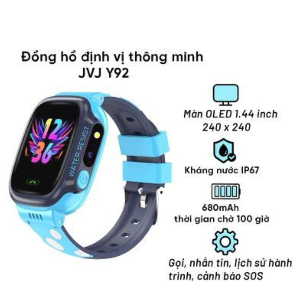 Đồng hồ thông minh Smart Watch Y92 định vị nghe gọi đa chức năng cao ...