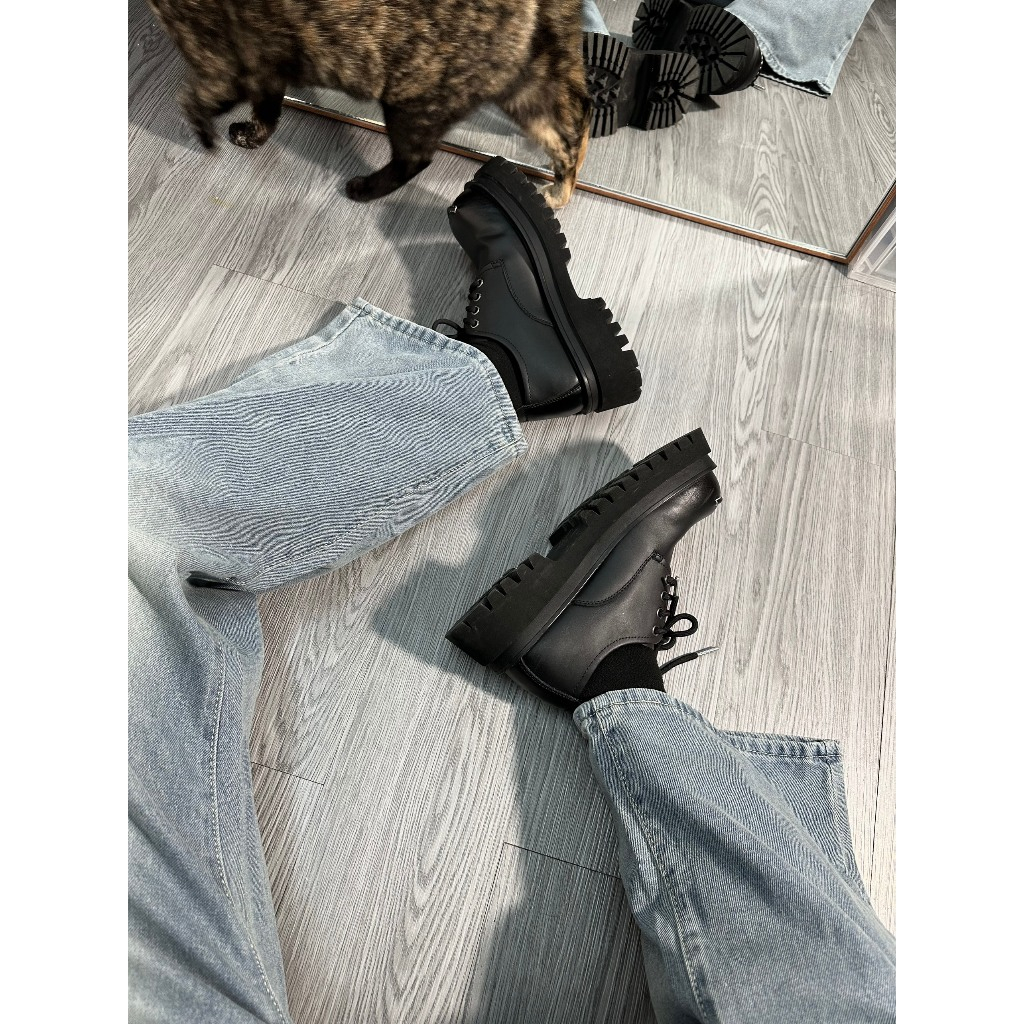 QUẦN BAGGY DENIM CÀO MÀU XANH NHẠT UNISEX