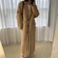 Áo khoác dạ dáng dài thu đông màu kem be chất vải dạ cashmere mềm mịn cao cấp