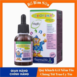 [ MUA 1 TẶNG 1 ] Fitobimbi Omega Junior  Bổ Sung Giúp Phát Triển Trí Não Cho Bé,Tốt Cho Mắt Hộp 30ml
