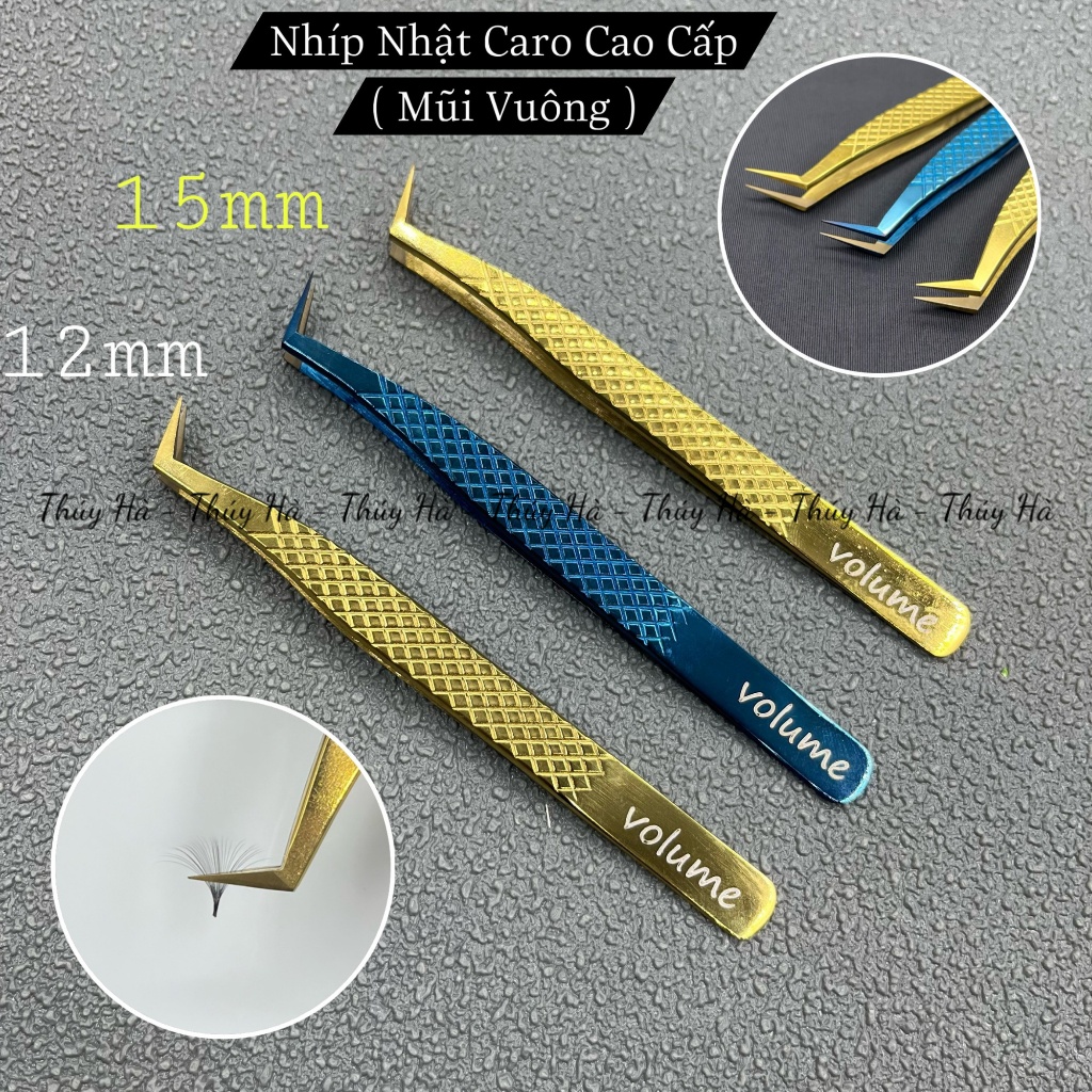 Nhíp nối mi Volume cao cấp Nhật mũi 12mm- 15mm_bao gắp 20D-30D - nối ...