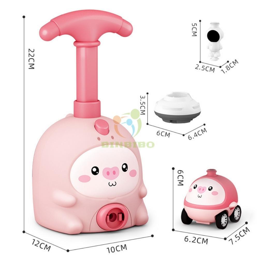 Bơm bóng đua xe ô tô bóng bay phi hành gia dễ thương cho bé - Binbibo