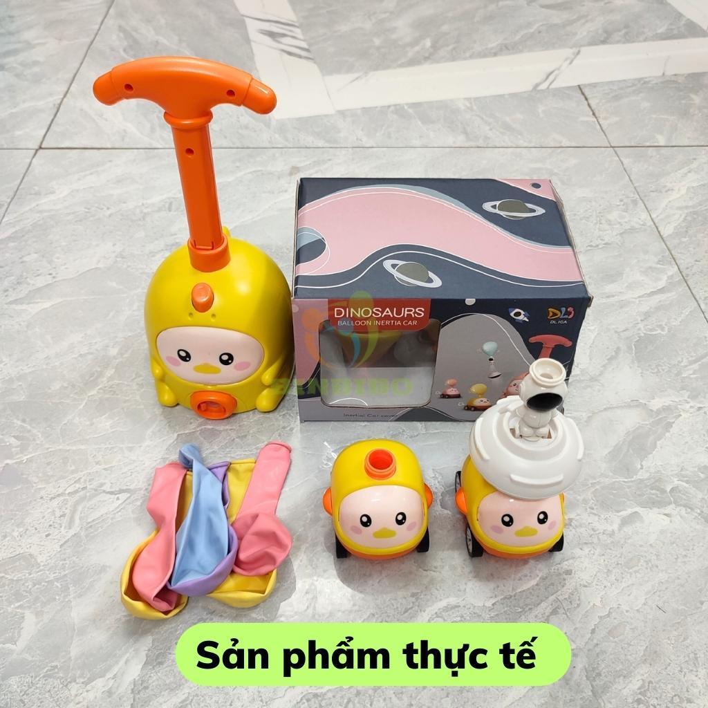 Bơm bóng đua xe ô tô bóng bay phi hành gia dễ thương cho bé - Binbibo
