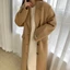 Áo khoác dạ dáng dài thu đông màu kem be chất vải dạ cashmere mềm mịn cao cấp
