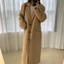 Áo khoác dạ dáng dài thu đông màu kem be chất vải dạ cashmere mềm mịn cao cấp
