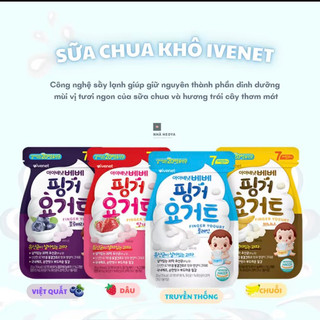 "Sữa Chua Khô và Phô Mai Khô Ivenet Hàn Quốc cho trẻ từ 7 tháng tuổi"