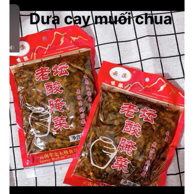 Dưa cải chua cay Trung Hoa gói 350gr hàng sẵn
