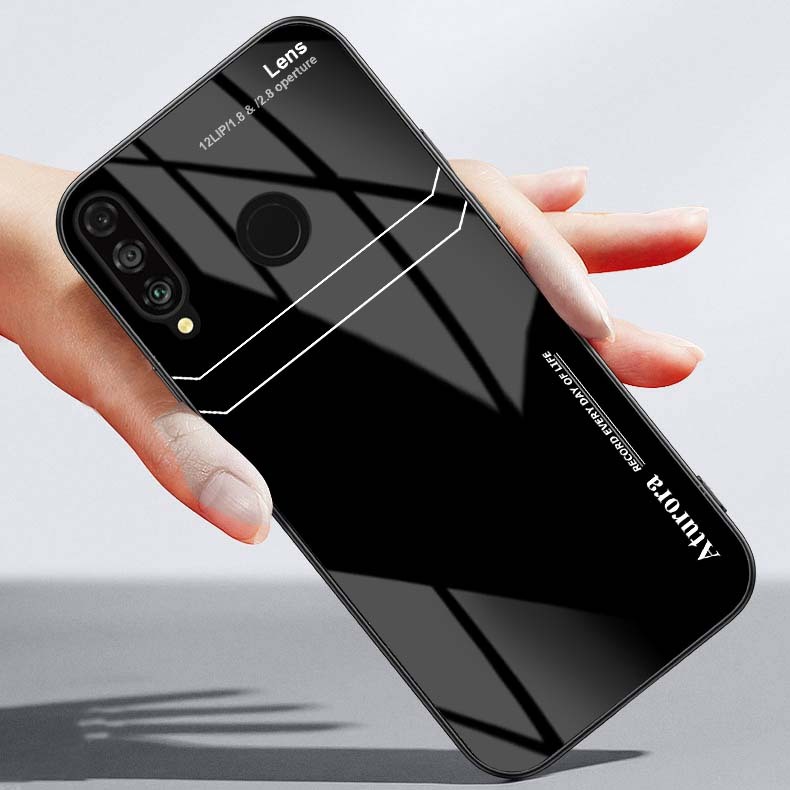 Ốp Lưng HUAWEI P30 LITE Mặt Lưng Kính Cường Lực Sáng Bóng