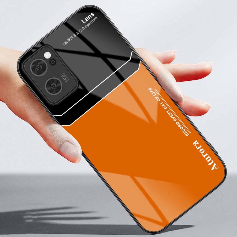 Ốp Lưng OPPO RENO 7 5G Mặt Lưng Kính Cường Lực Sáng Bóng