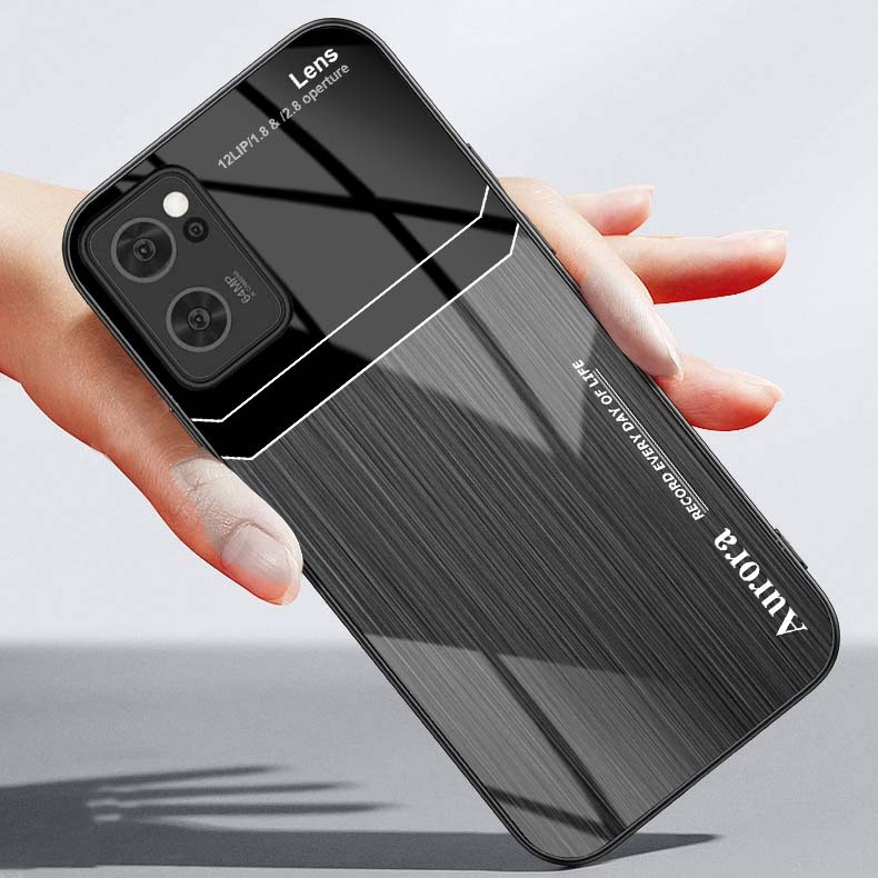 Ốp Lưng OPPO RENO 7 5G Mặt Lưng Kính Cường Lực Sáng Bóng