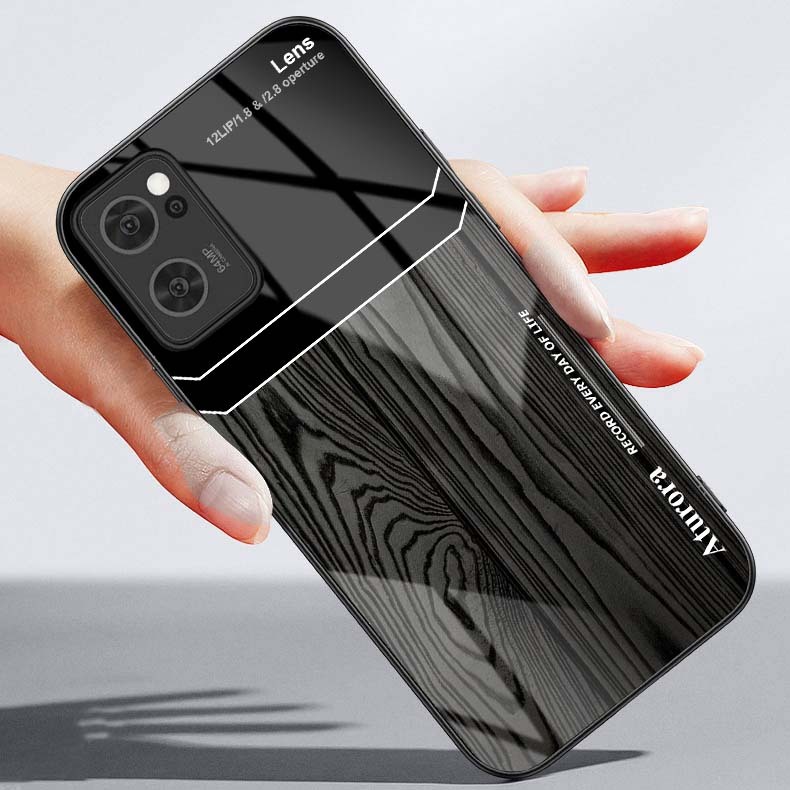 Ốp Lưng OPPO RENO 7 5G Mặt Lưng Kính Cường Lực Sáng Bóng