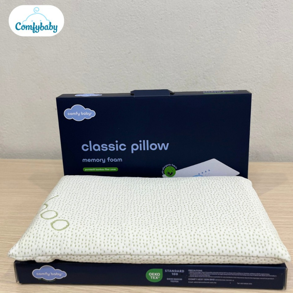 Ảnh Gối Memory Foam - Comfybaby cho bé organic tự nhiên mềm mại, thoáng mát, sử dụng từ 0 tháng tuổi 4