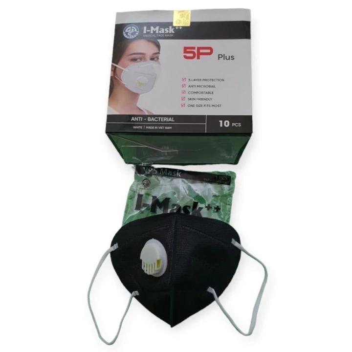 Black Thick Antibacterial Face Masks N95 PM – 2.5 mm – 2