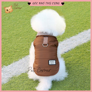 Áo khoác phao cho chó mèo - Gile giữ ấm mùa đông cho thú cưng