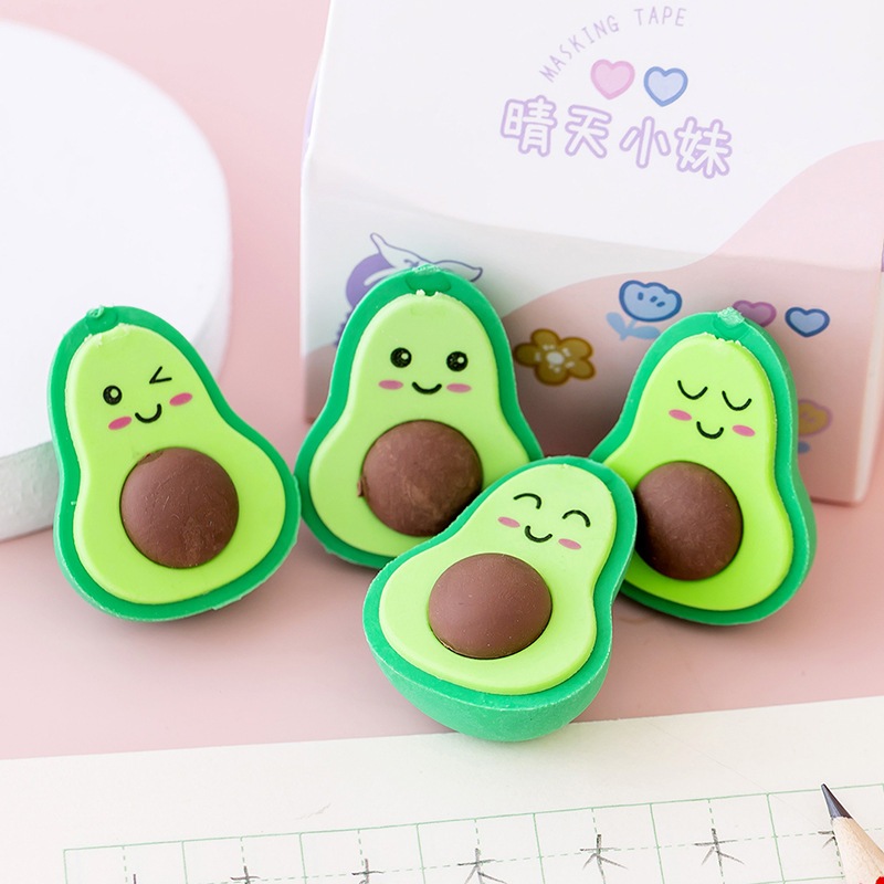 Tẩy bút chì hình quả bơ, đồ dùng học tập dễ thương gôm tẩy cute giá rẻ ...
