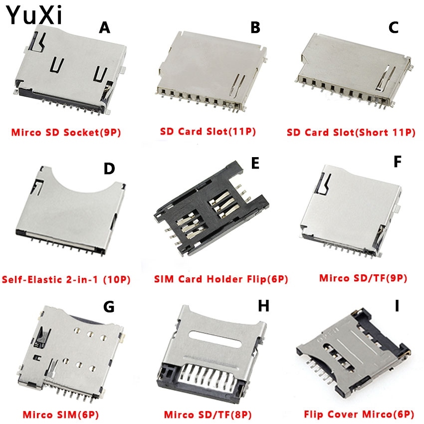 Chân cắm thẻ nhớ SD TF Khay cắm sim MicroSD các loại chất lượng cao ...