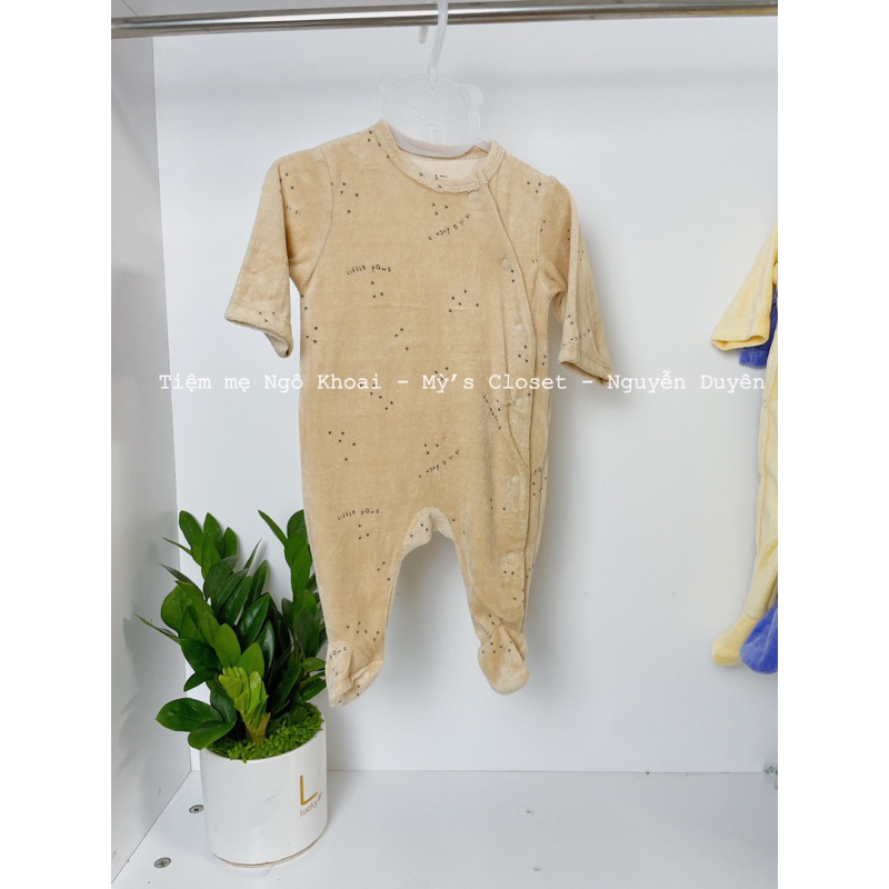 [MD56] 6-9-12M Body sleep sơ sinh nỉ nhung xuất xịn cho bé yêu ấm áo