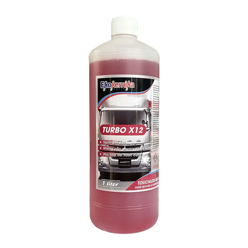 Dung dịch rửa xe không chạm TURBO X12 - 1L [Rửa gầm ôtô, xe tải , xe cơ giới ]