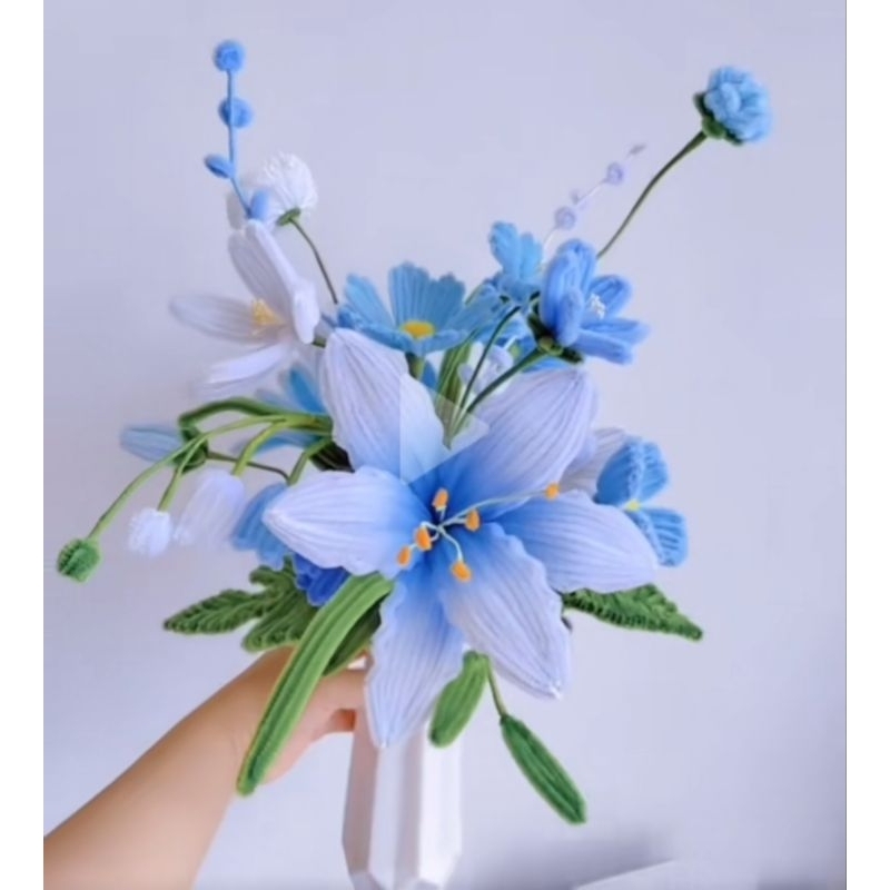 Bó Hoa Ly Kẽm Nhung Decor, Quà Tặng Siêu Đẹp