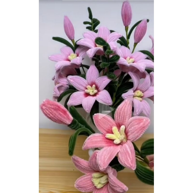 Bó Hoa Ly Kẽm Nhung Decor, Quà Tặng Siêu Đẹp