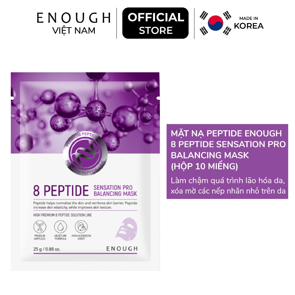 Mặt nạ Peptide cao cấp Enough 8 Peptide Sensation Pro Balancing Mask ...