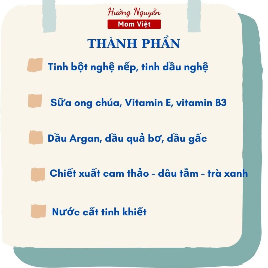 Cao tinh nghệ tươi sữa ong chúa ❤ Mom Việt ❤ Kem nghệ tươi | Mặt nạ nghệ sáng mịn da